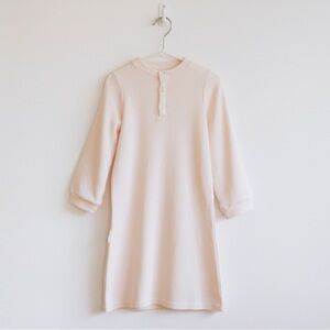 Kids Cream Pajama Nightgown Waffle Cotton